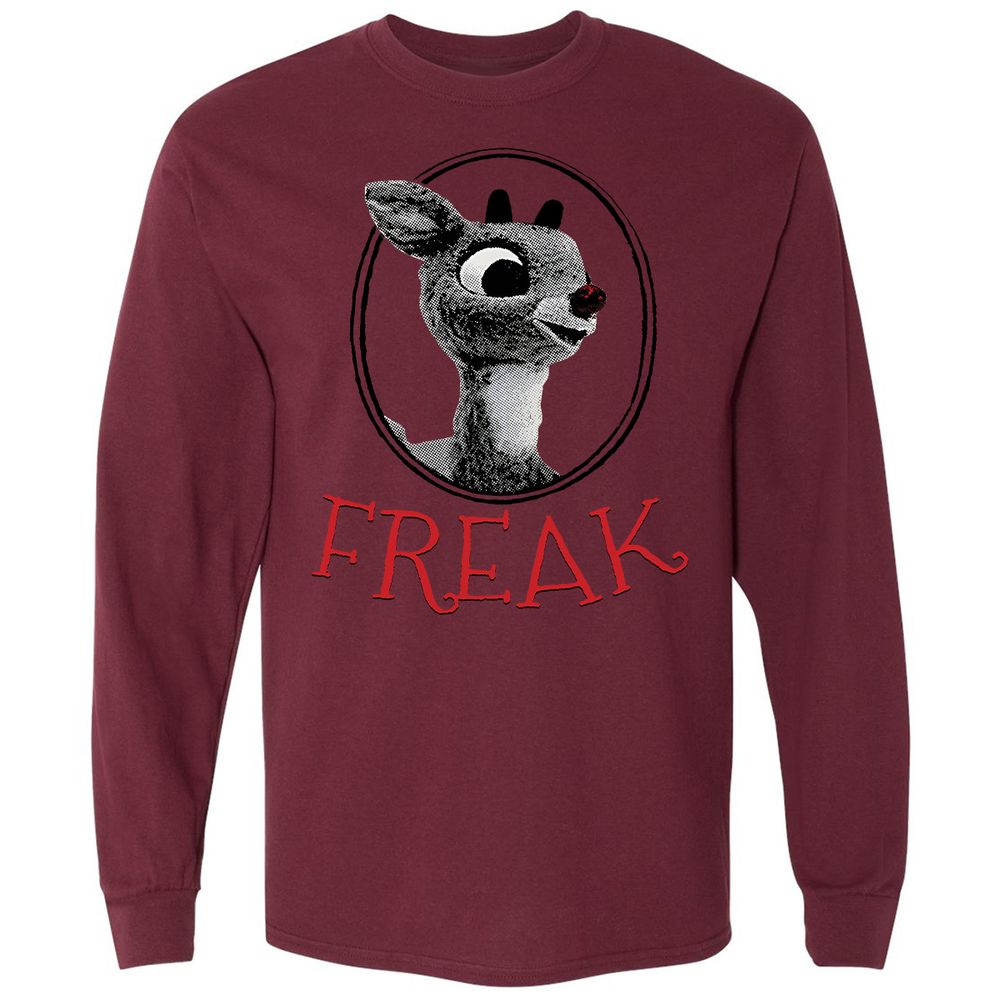 Long Sleeve T-Shirt - 8CPL6JRQ - Maroon - 11