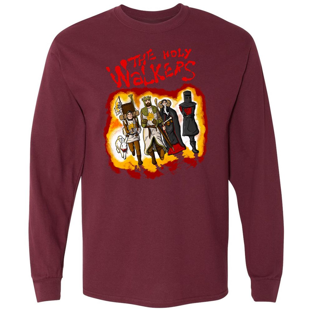 Long Sleeve T-Shirt - VUM3E3H4 - Maroon - 11