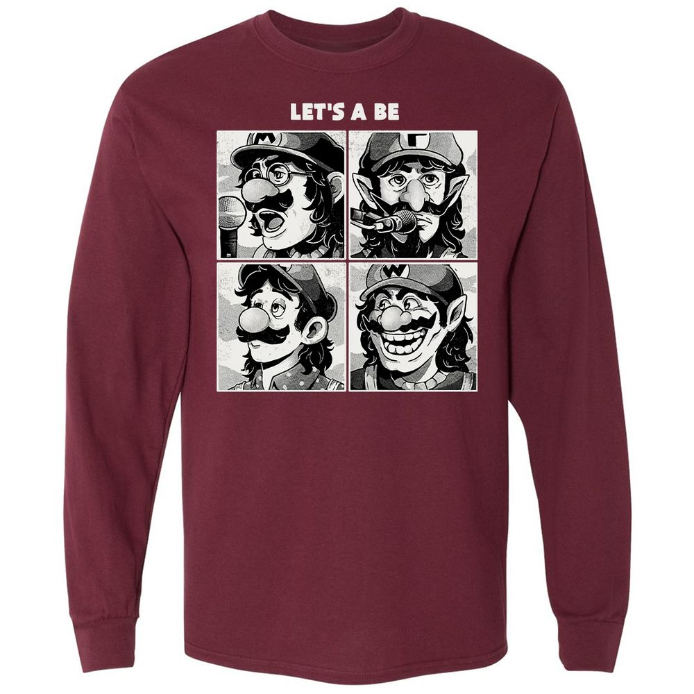 Long Sleeve T-Shirt - 6FPQF9XJ - Maroon - 11