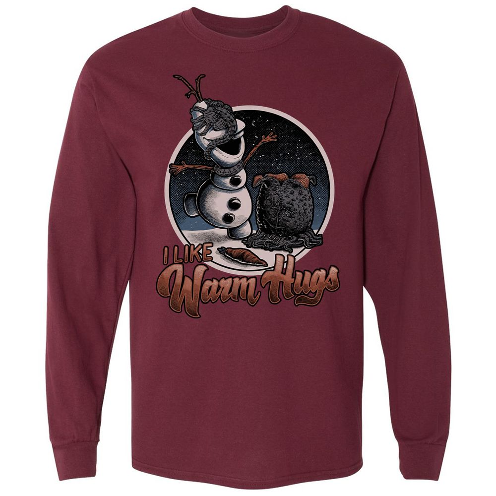Long Sleeve T-Shirt - ACHB2J85 - Maroon - 11