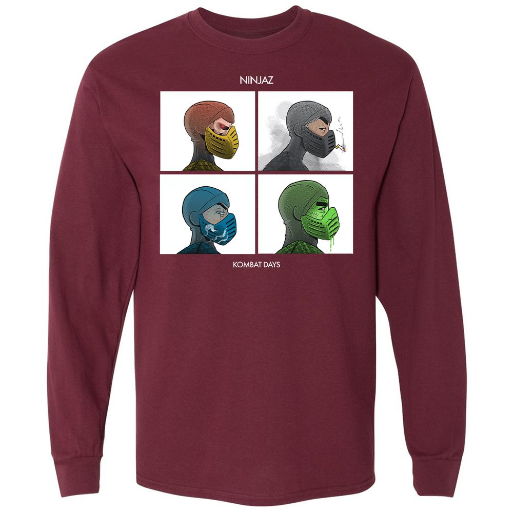 Long Sleeve T-Shirt - 62ZDAE5R - Maroon - 11