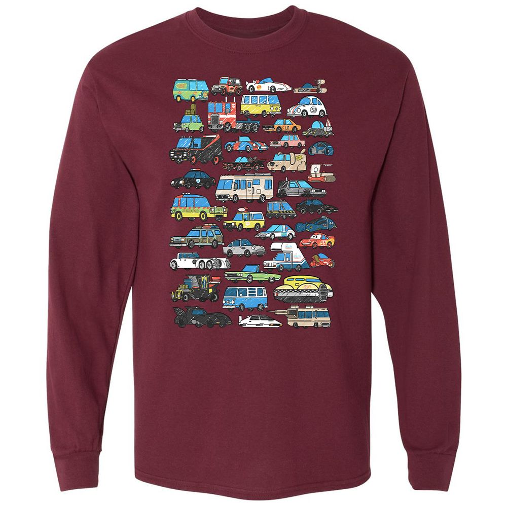 Long Sleeve T-Shirt - JK22N8UX - Maroon - 11