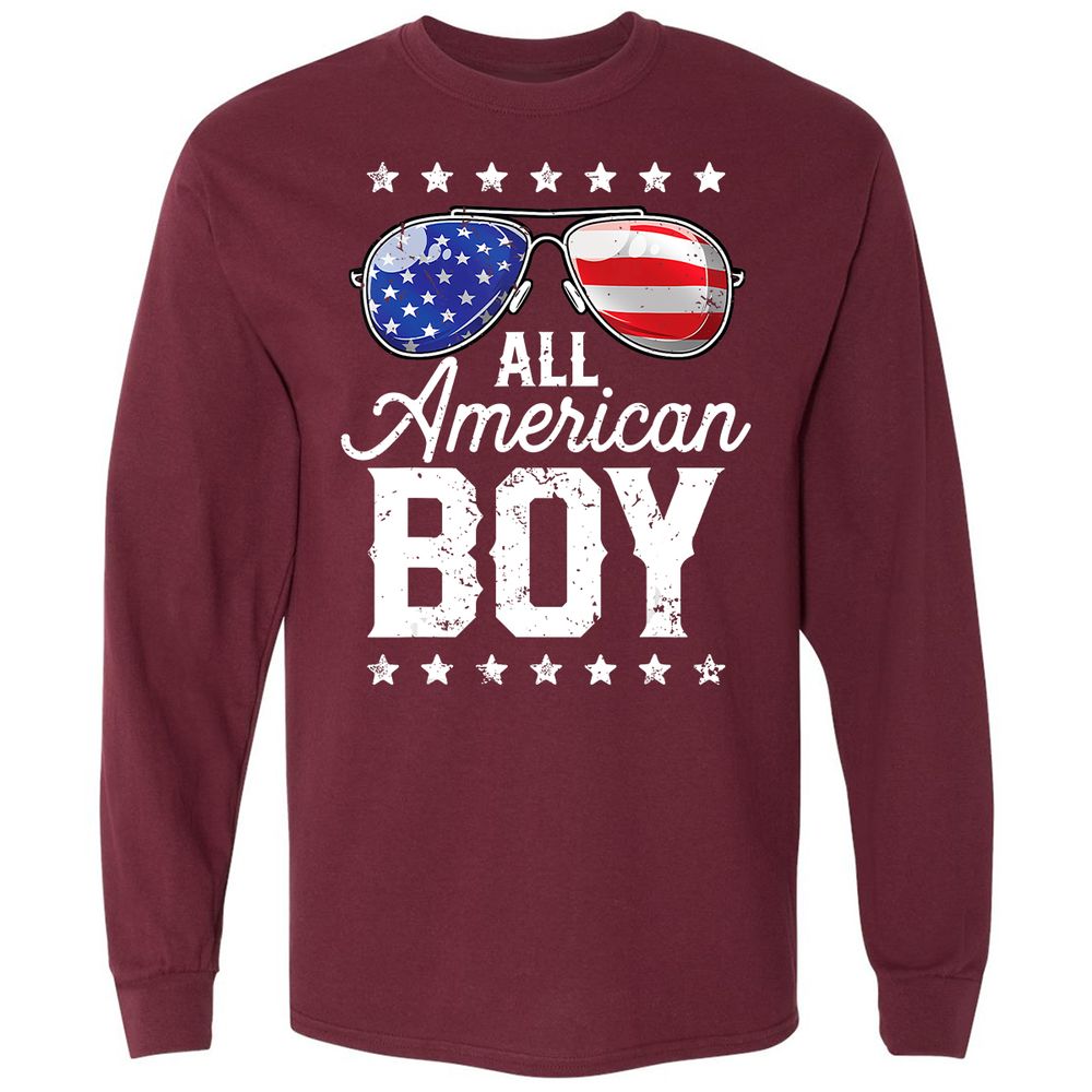 Long Sleeve T-Shirt - UBBY164H - Maroon - 11