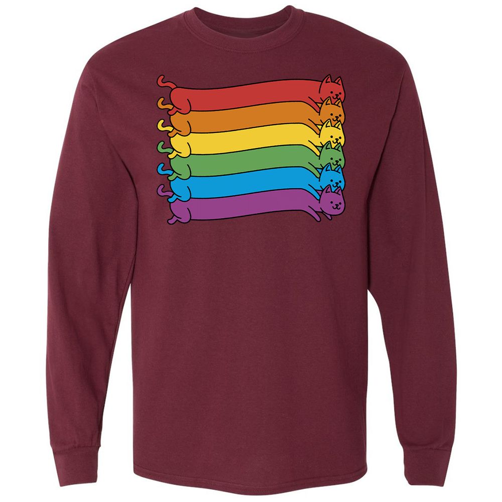 Long Sleeve T-Shirt - DCDZSMBX - Maroon - 11