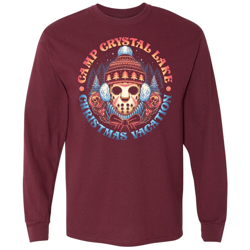 Long Sleeve T-Shirt - NA6DR6SD - Maroon - 11