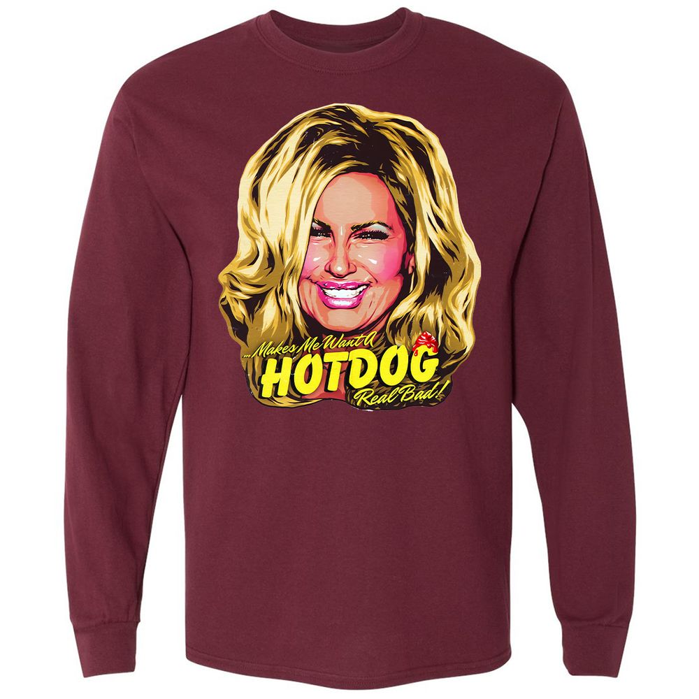 Long Sleeve T-Shirt - K2W96YW6 - Maroon - 11