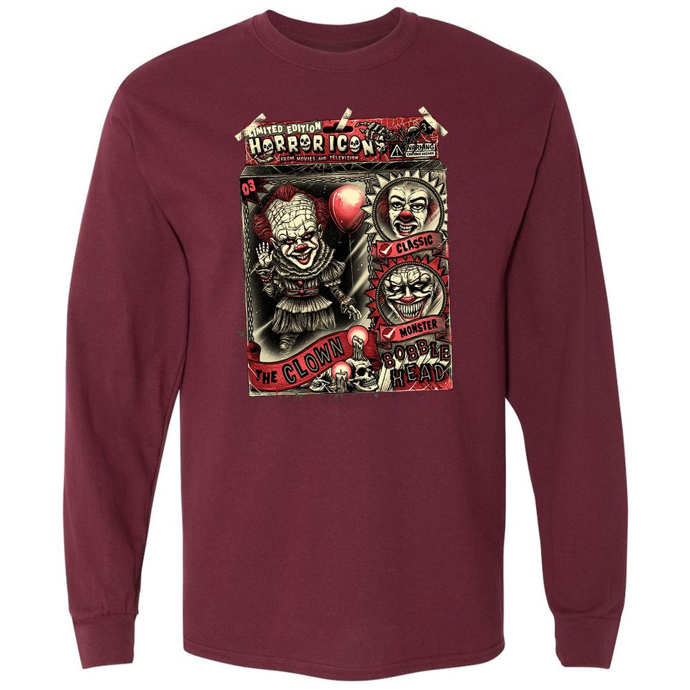 Long Sleeve T-Shirt - YAWFLYJG - Maroon - 11