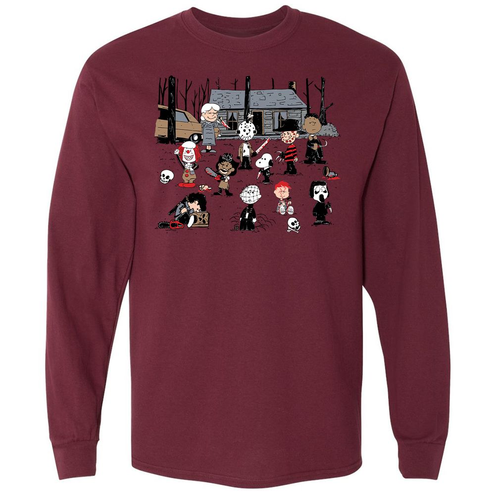 Long Sleeve T-Shirt - 51FKLSFF - Maroon - 11