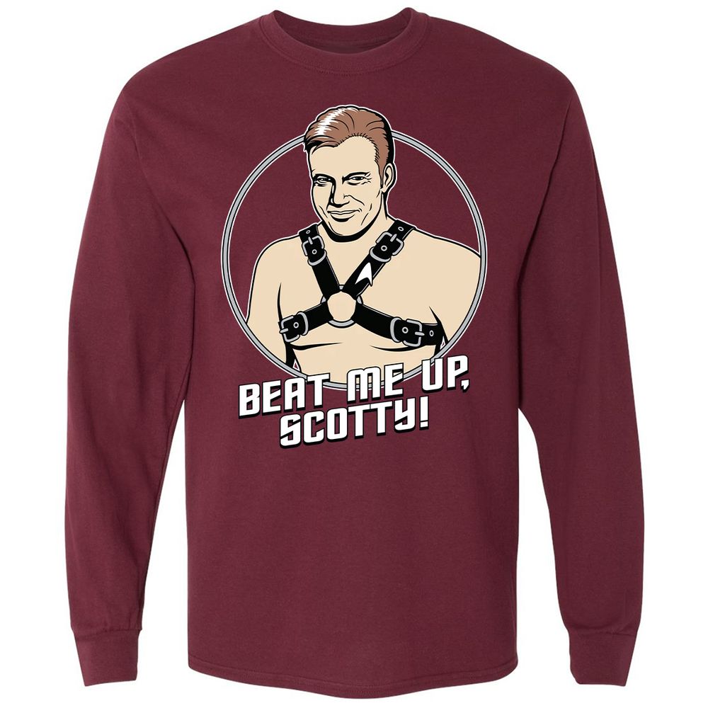 Long Sleeve T-Shirt - L113F5XY - Maroon - 11