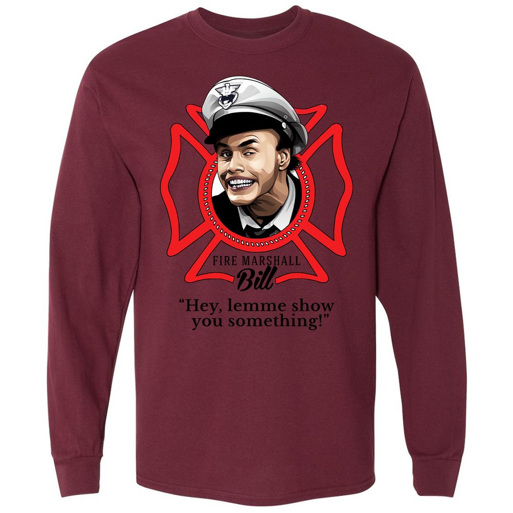 Long Sleeve T-Shirt - V8YX2CH4 - Maroon - 11