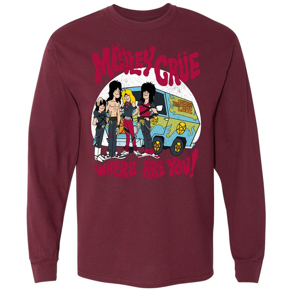 Long Sleeve T-Shirt - 3WZZFF77 - Maroon - 11