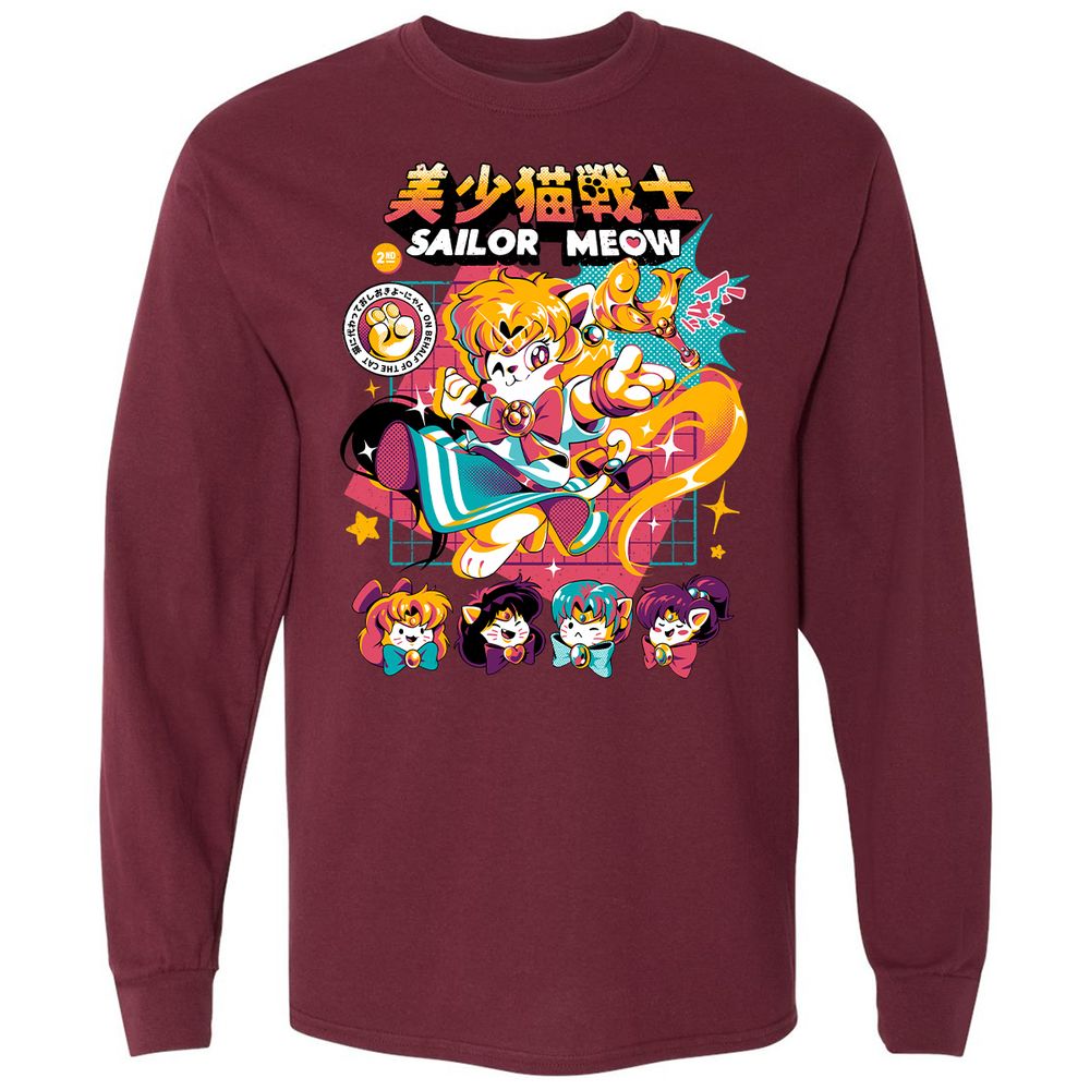 Long Sleeve T-Shirt - 3NFUD4CA - Maroon - 11