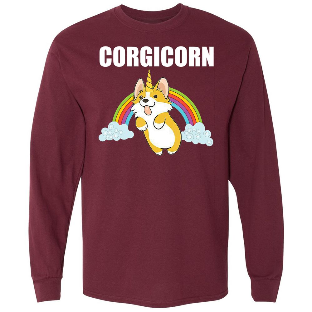 Long Sleeve T-Shirt - U36QR577 - Maroon - 11