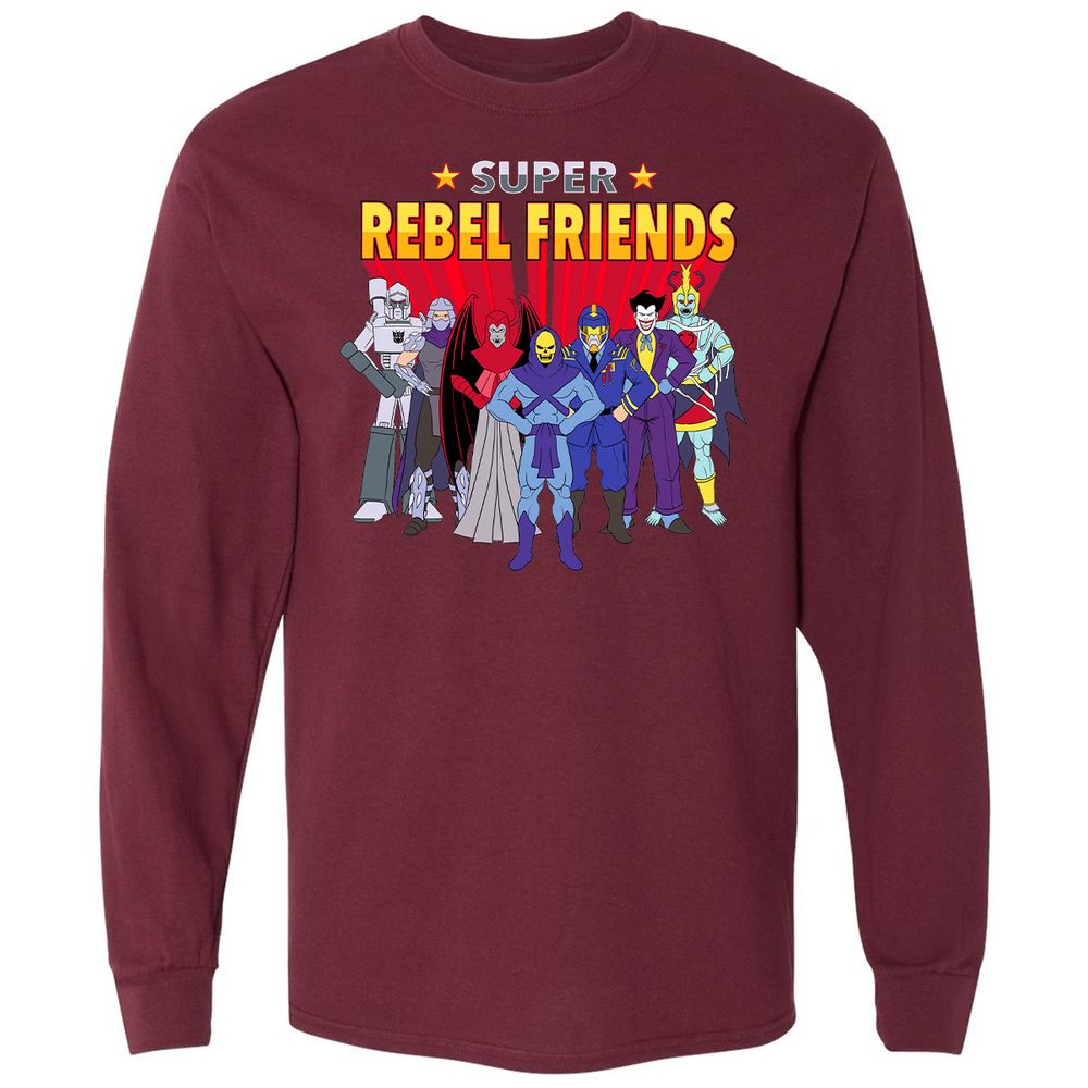 Long Sleeve T-Shirt - VBRKGWGF - Maroon - 11