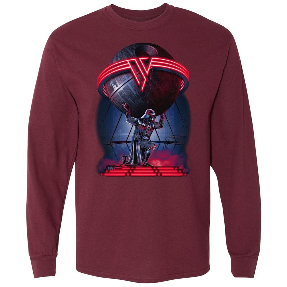 Long Sleeve T-Shirt - 8A3NSYZQ - Maroon - 11