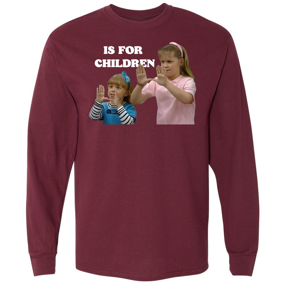 Long Sleeve T-Shirt - SRCD5Q8F - Maroon - 11