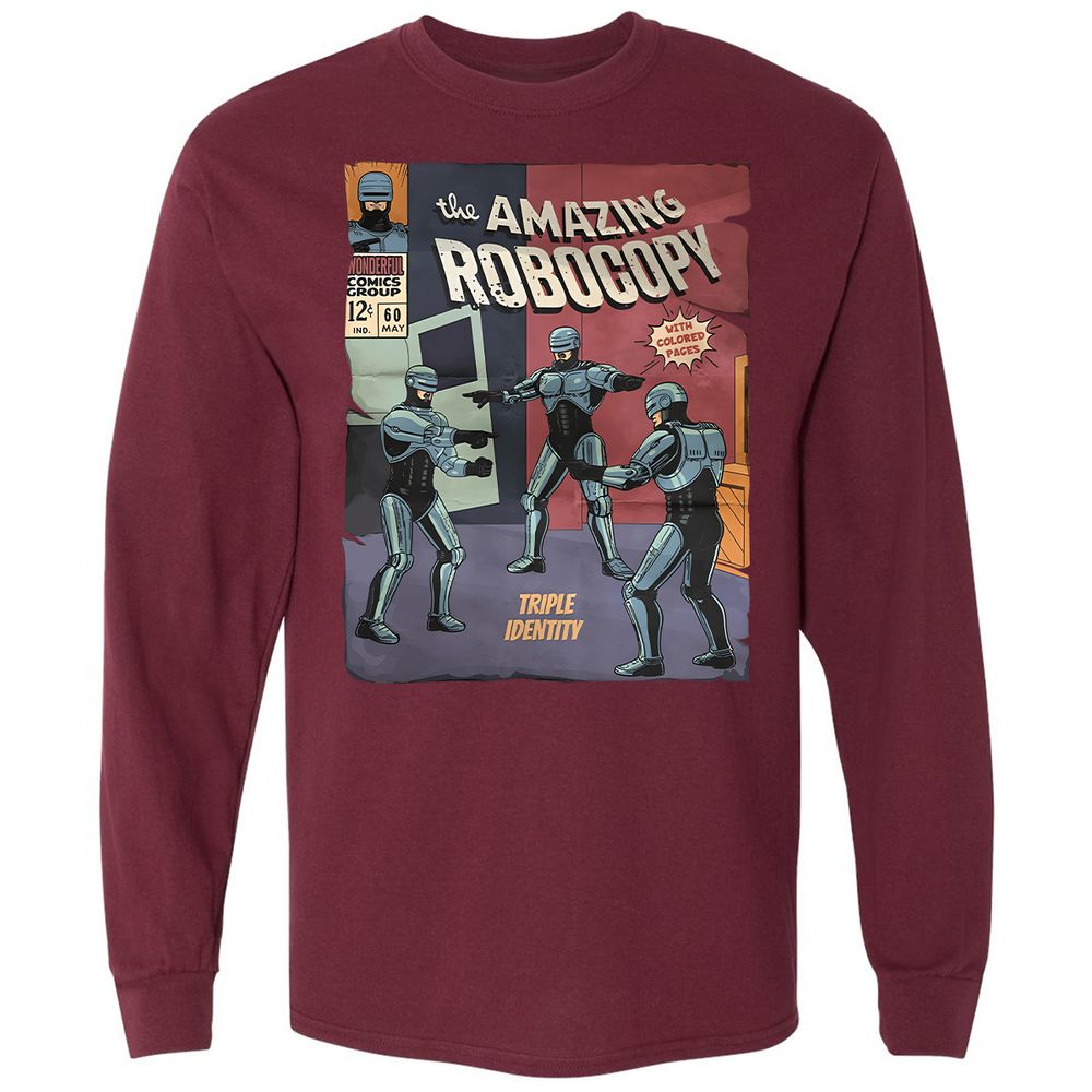 Long Sleeve T-Shirt - RSE5S91K - Maroon - 11