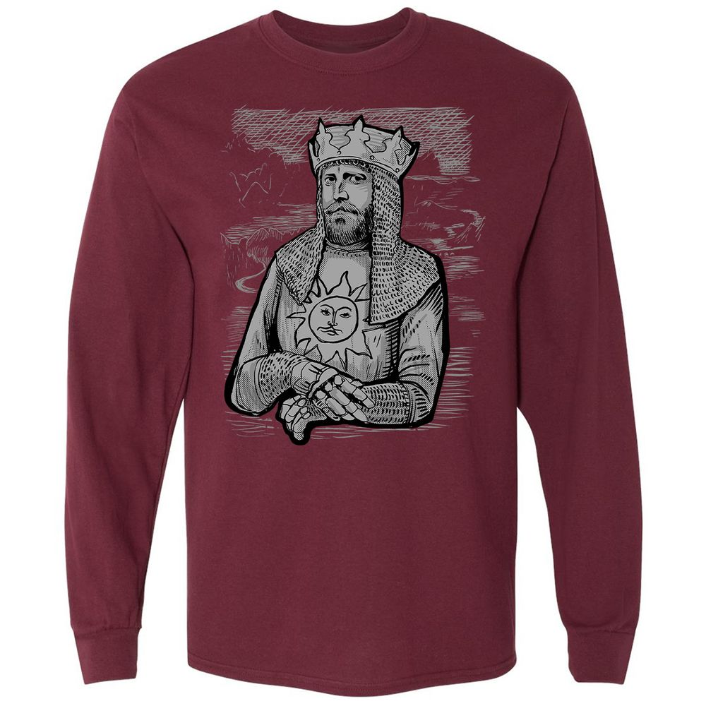 Long Sleeve T-Shirt - A148K4E7 - Maroon - 11