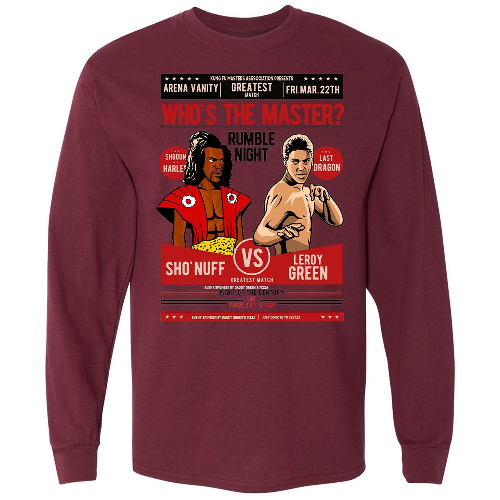 Long Sleeve T-Shirt - 8GBMXKA3 - Maroon - 11