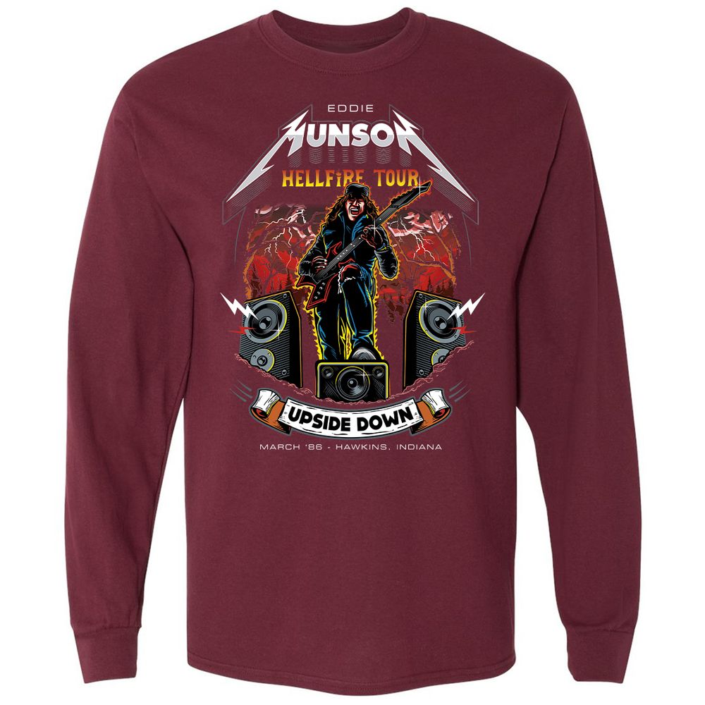 Long Sleeve T-Shirt - MVSTPU5Z - Maroon - 11