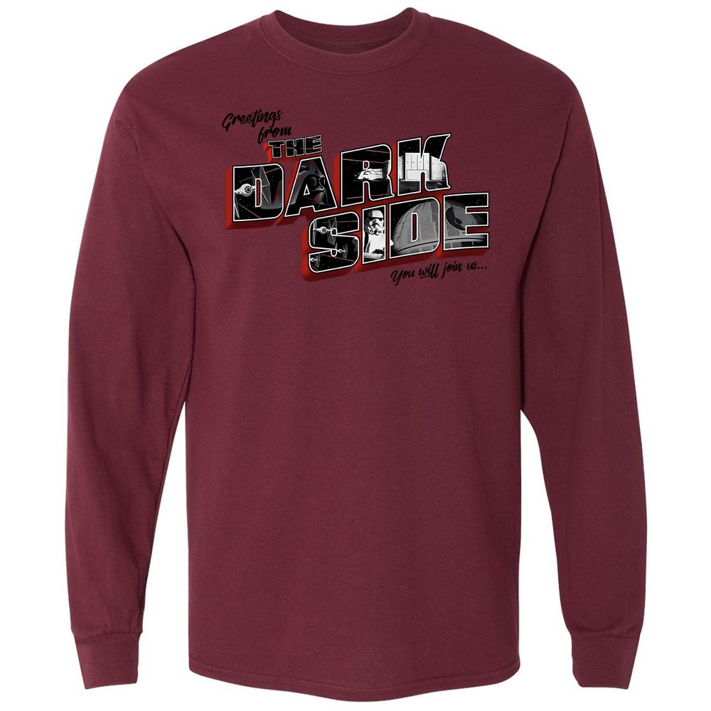 Long Sleeve T-Shirt - XYPKP3WG - Maroon - 11