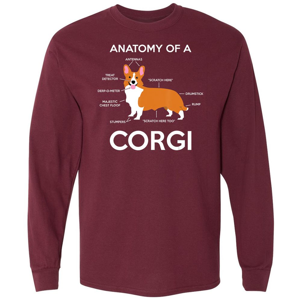 Long Sleeve T-Shirt - CPXR5V93 - Maroon - 11