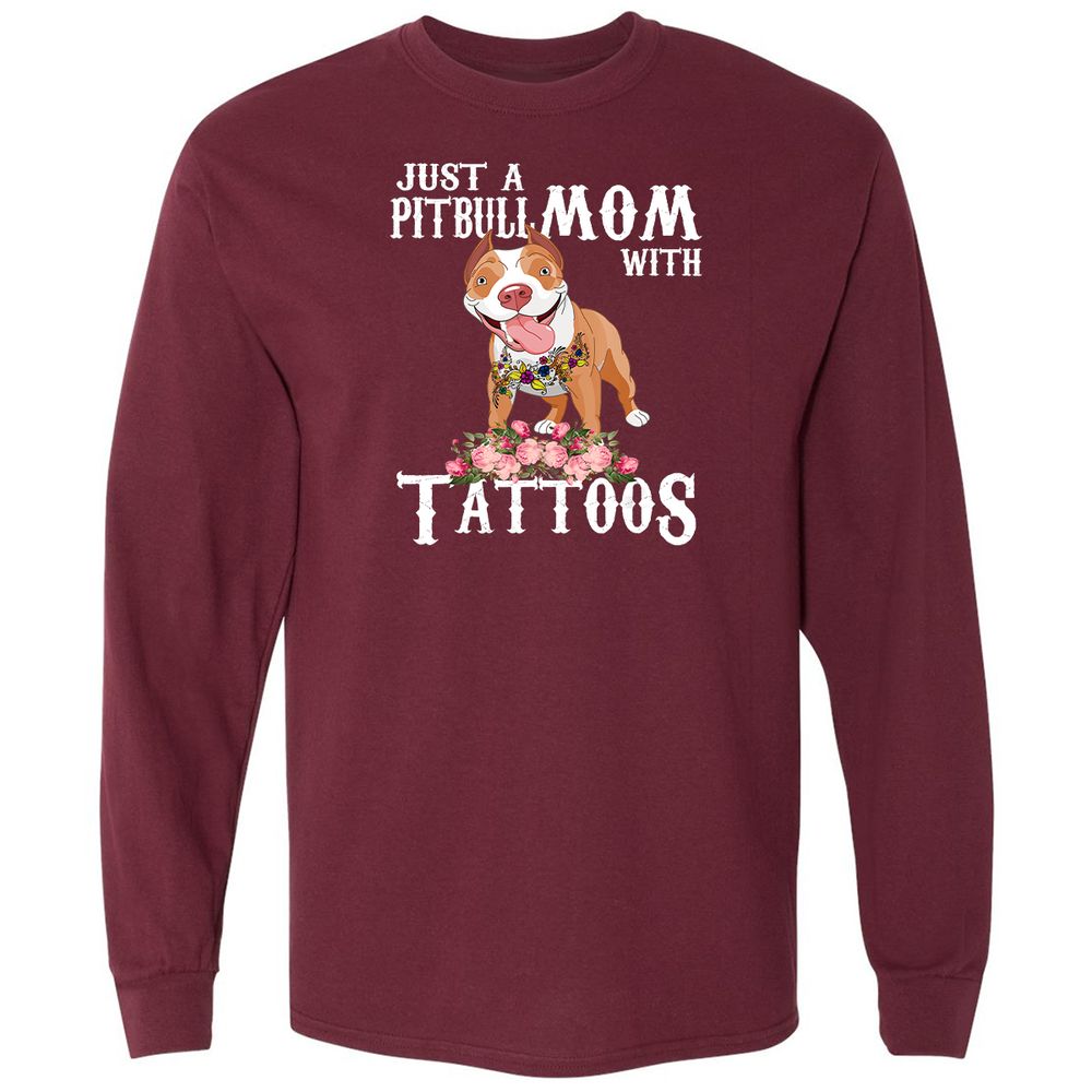 Long Sleeve T-Shirt - 9HYPZHAR - Maroon - 11
