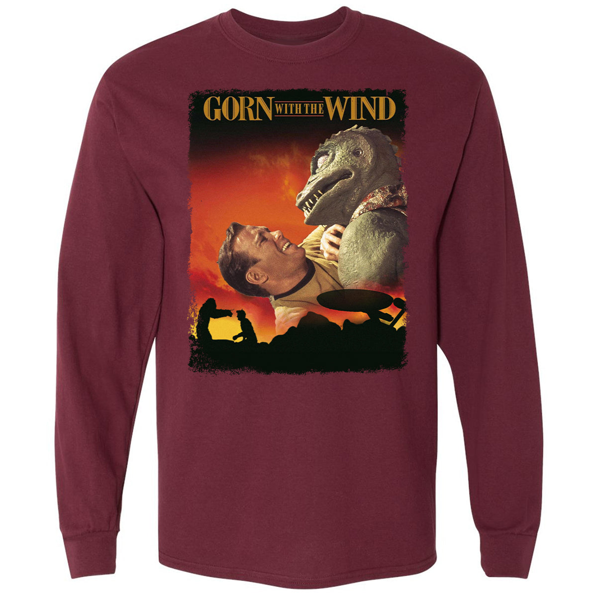 Long Sleeve T-Shirt - 9QY7SBQ4 - Maroon - 11