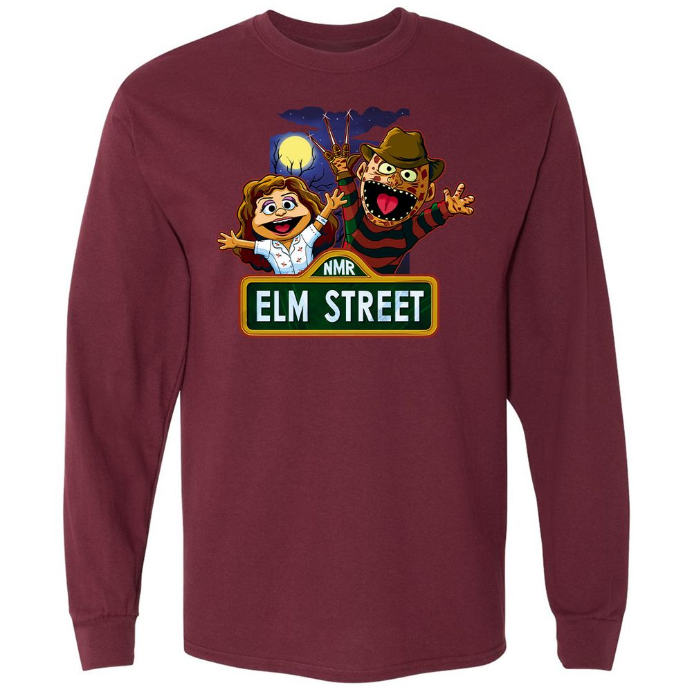 Long Sleeve T-Shirt - KQDXMP2S - Maroon - 11