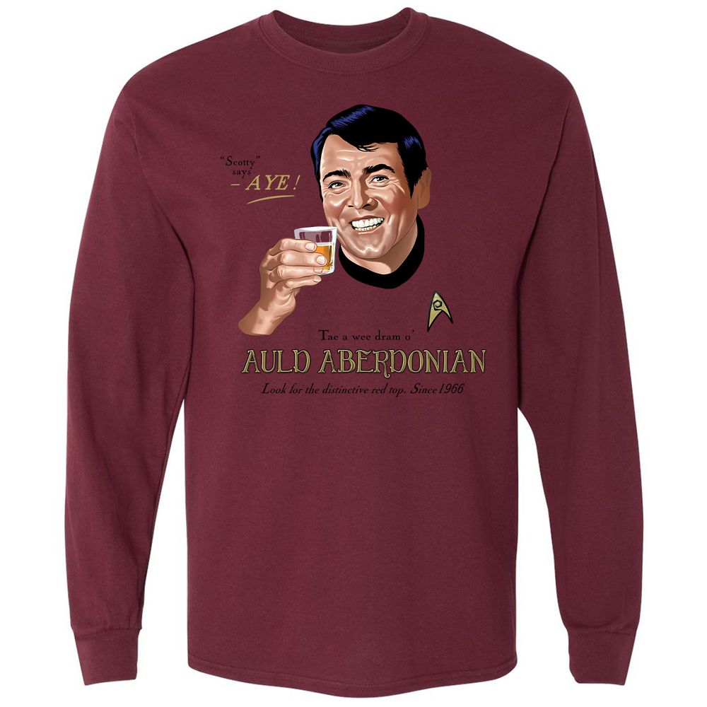 Long Sleeve T-Shirt - CJBU8HSL - Maroon - 11