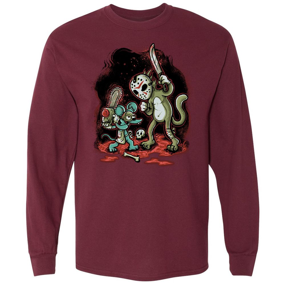 Long Sleeve T-Shirt - CNPG2ZFR - Maroon - 11
