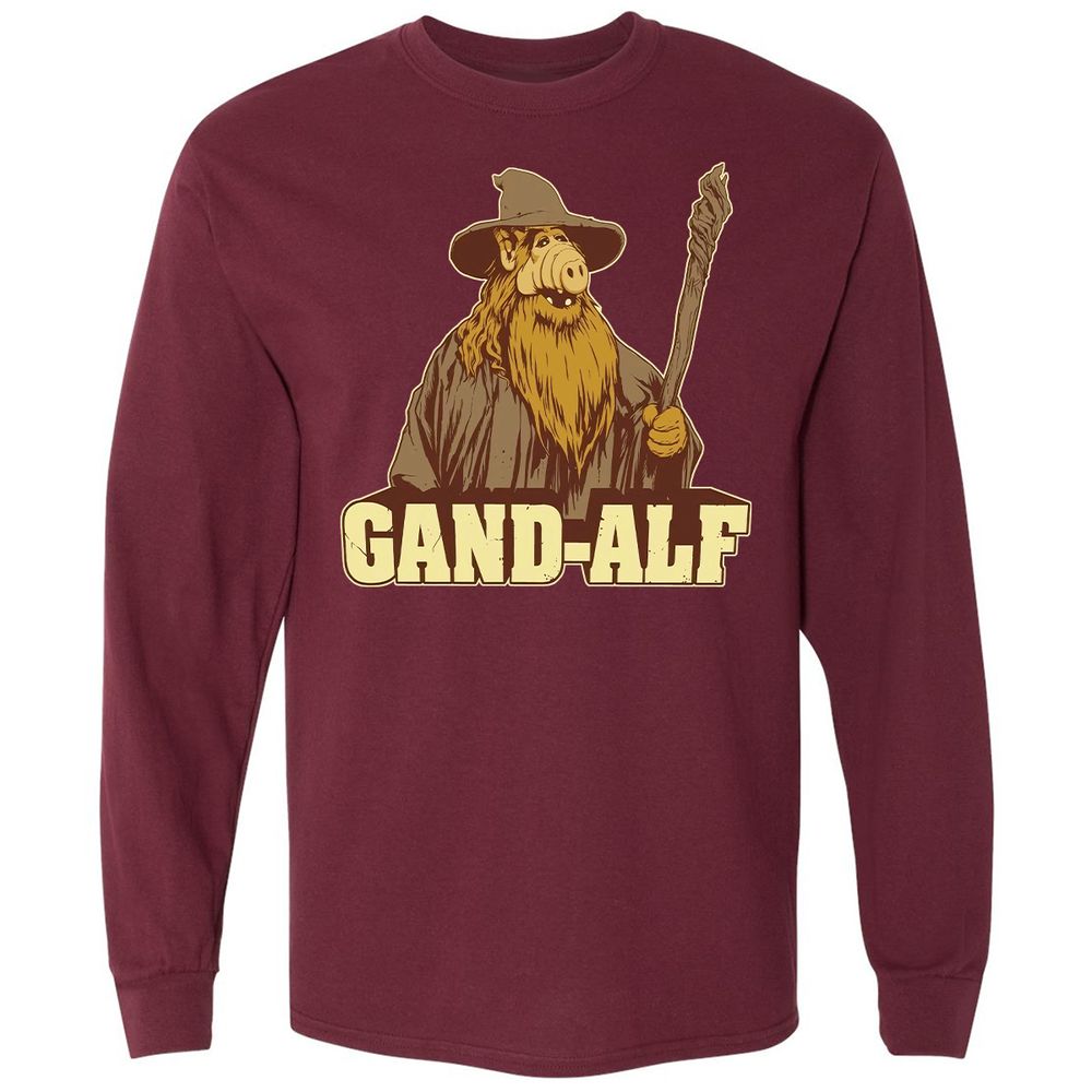 Long Sleeve T-Shirt - 4JW3JP5Y - Maroon - 11