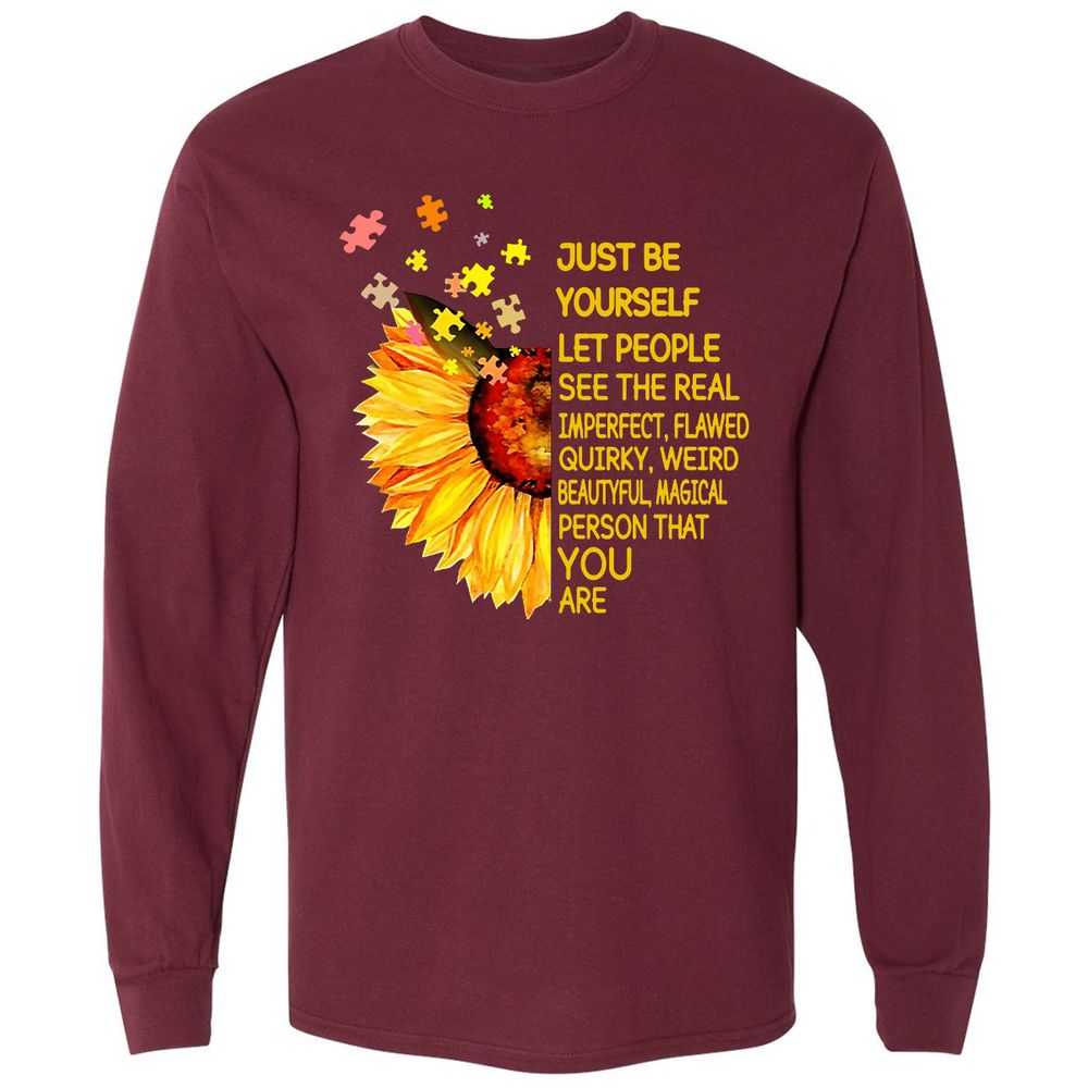 Long Sleeve T-Shirt - MAKLJ3A1 - Maroon - 11