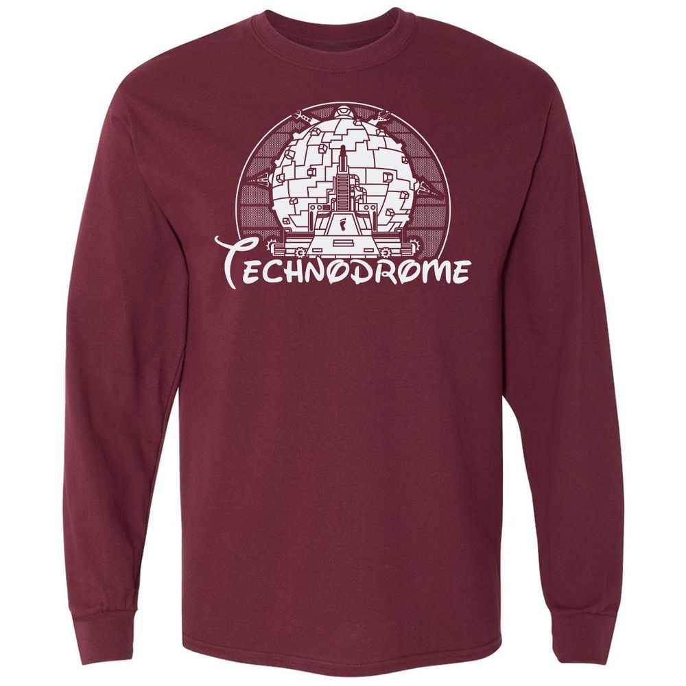 Long Sleeve T-Shirt - PK3U6XKJ - Maroon - 11