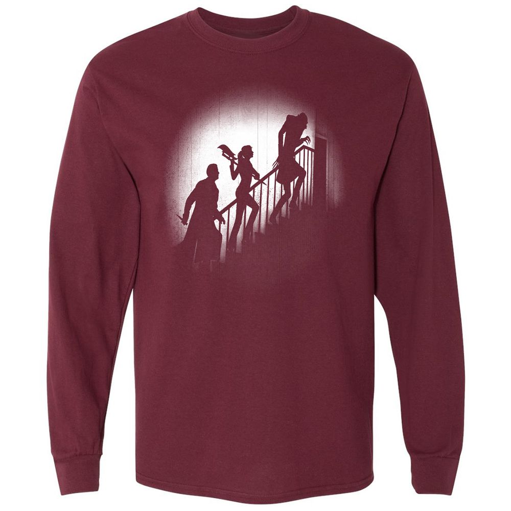Long Sleeve T-Shirt - BTBF9G2L - Maroon - 11