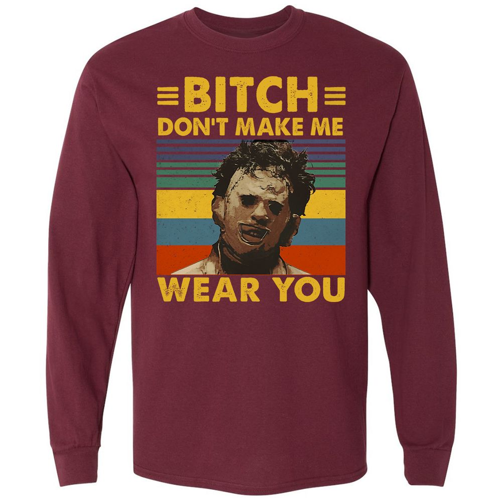Long Sleeve T-Shirt - FQAFXGGW - Maroon - 11