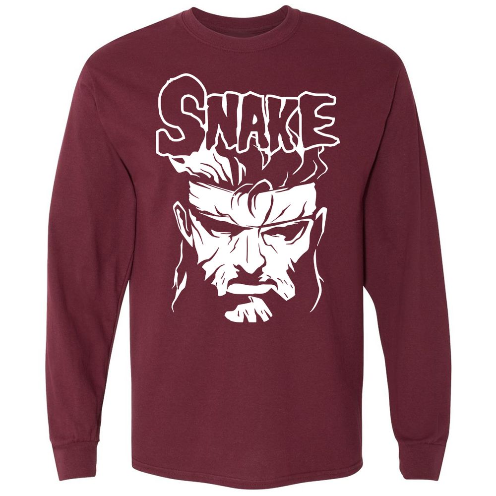 Long Sleeve T-Shirt - 7NNLY3JW - Maroon - 11