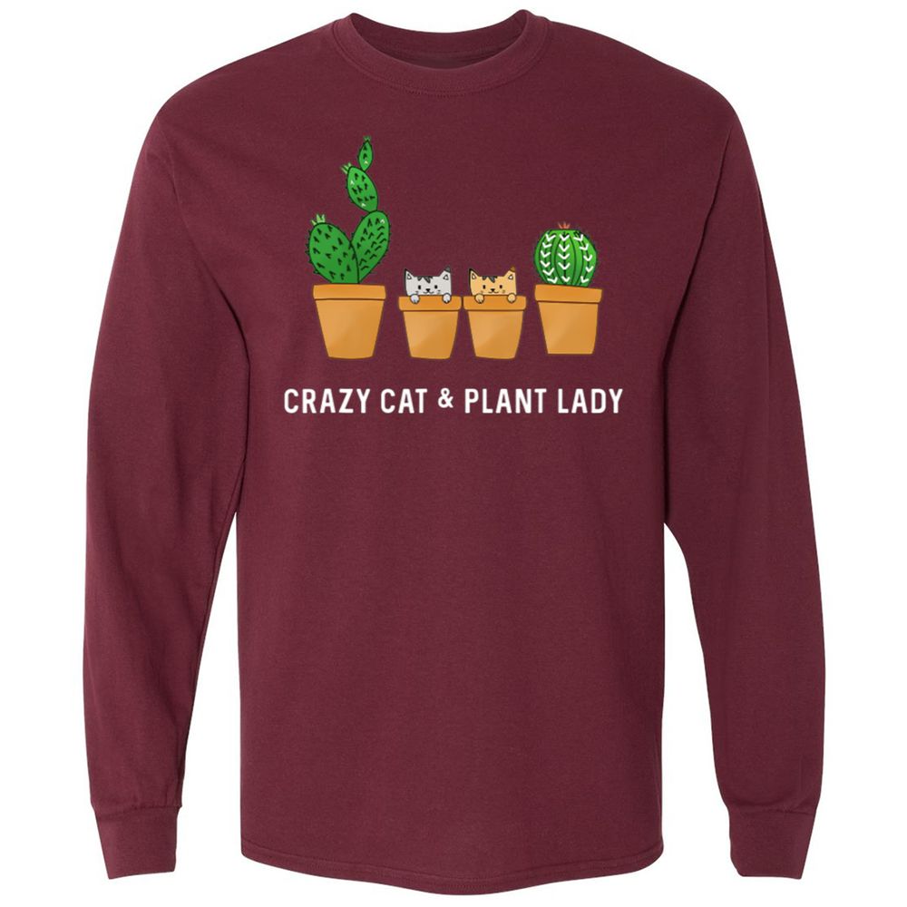 Long Sleeve T-Shirt - GZAE2ZJ5 - Maroon - 11