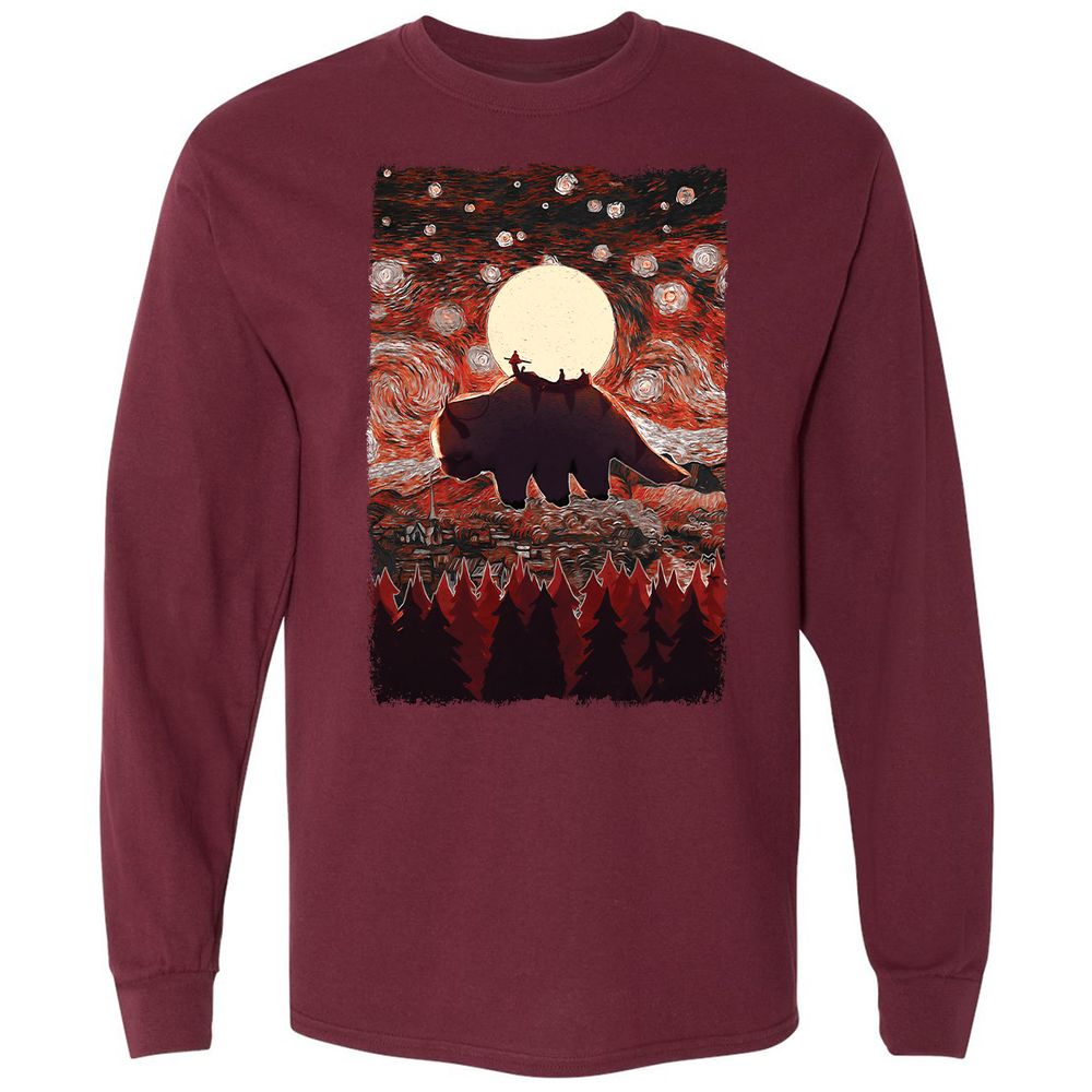 Long Sleeve T-Shirt - 4UCDT848 - Maroon - 11