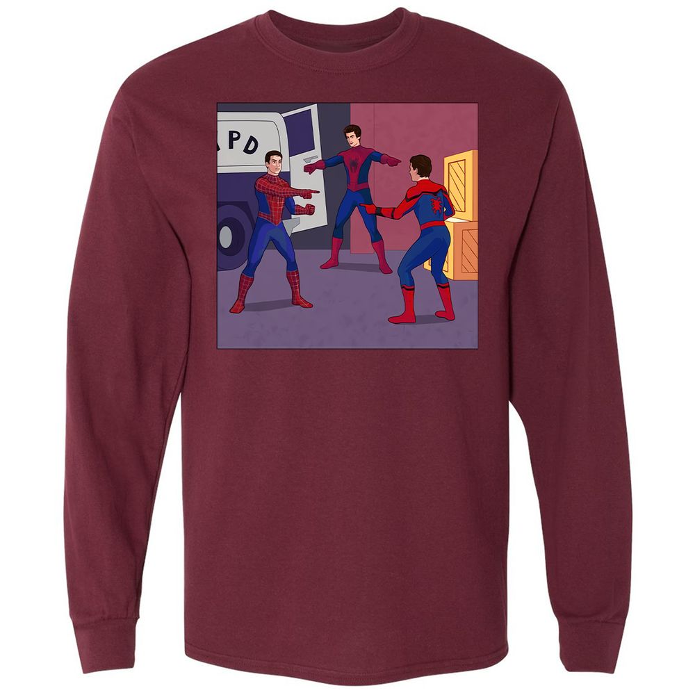 Long Sleeve T-Shirt - F3C7XXD7 - Maroon - 11