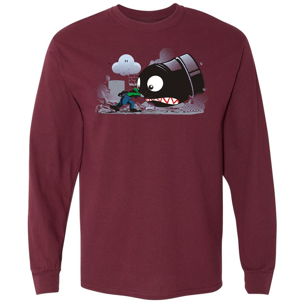 Long Sleeve T-Shirt - 9VVQ4JHY - Maroon - 11