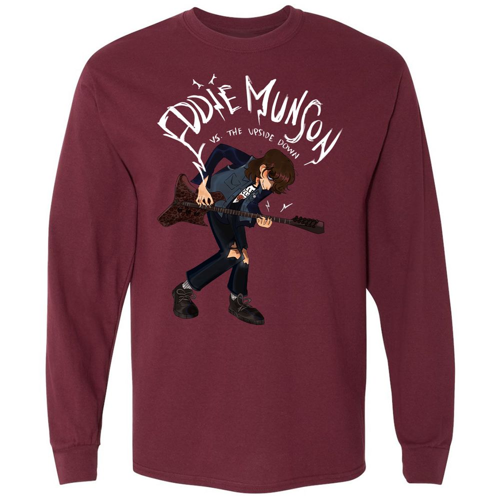 Long Sleeve T-Shirt - 7N1WURP2 - Maroon - 11