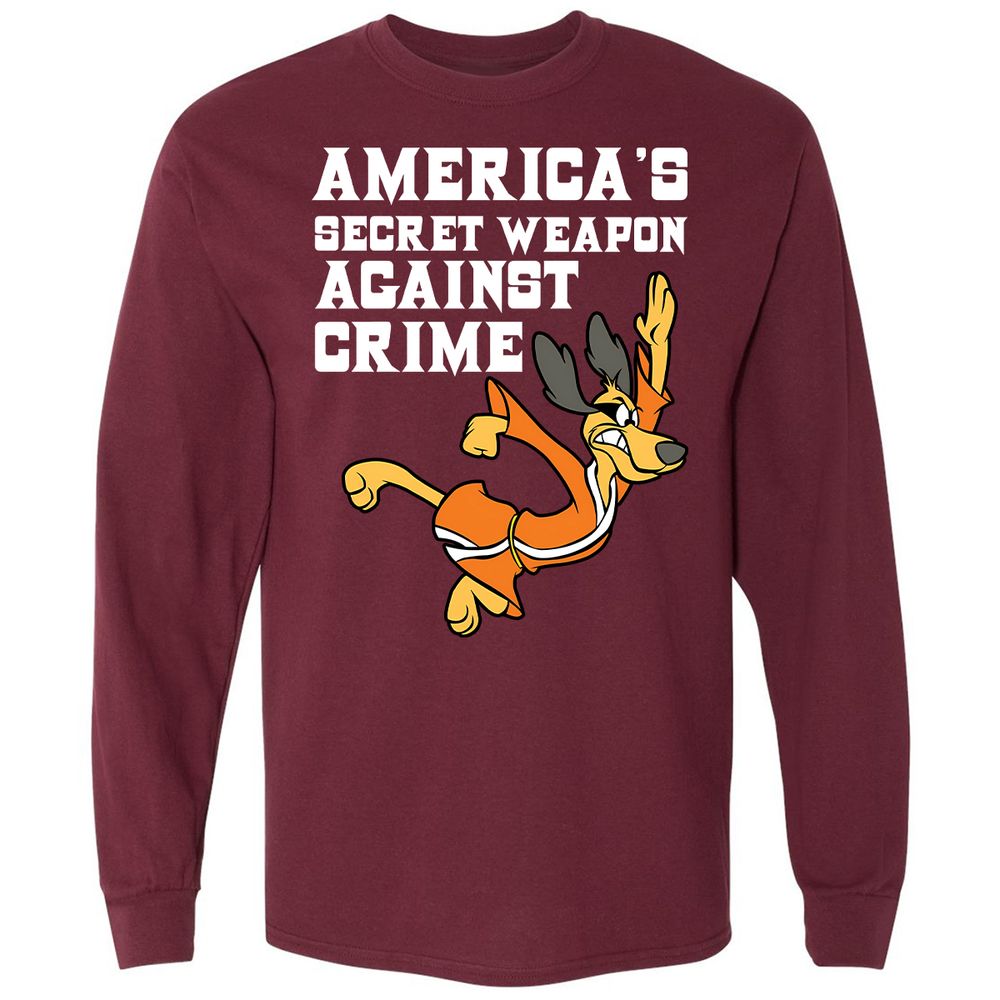 Long Sleeve T-Shirt - MBP3GEEQ - Maroon - 11