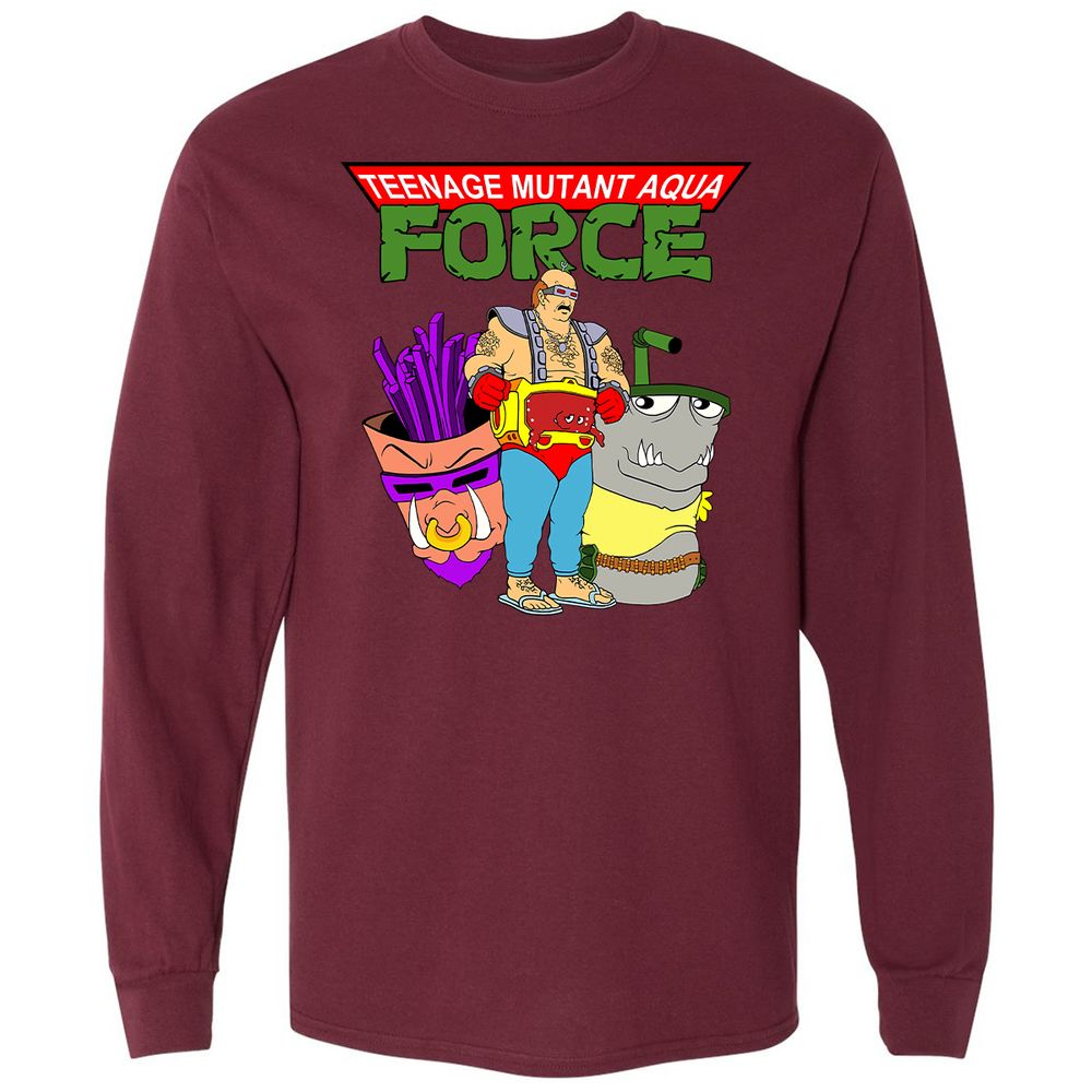 Long Sleeve T-Shirt - 8T3P1BK7 - Maroon - 11