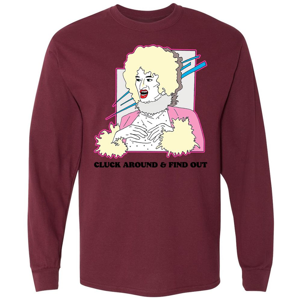 Long Sleeve T-Shirt - 4TNBMZRL - Maroon - 11