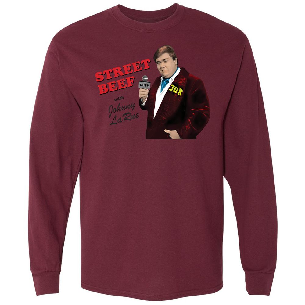 Long Sleeve T-Shirt - QGXH3TL7 - Maroon - 11