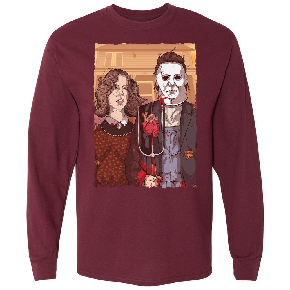 Long Sleeve T-Shirt - NELYS14F - Maroon - 11