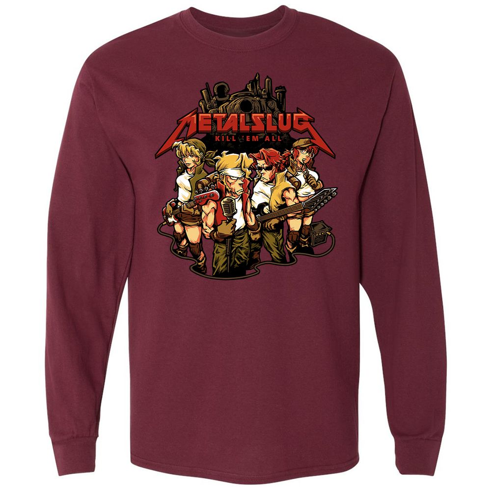 Long Sleeve T-Shirt - 8EK4W7KY - Maroon - 11