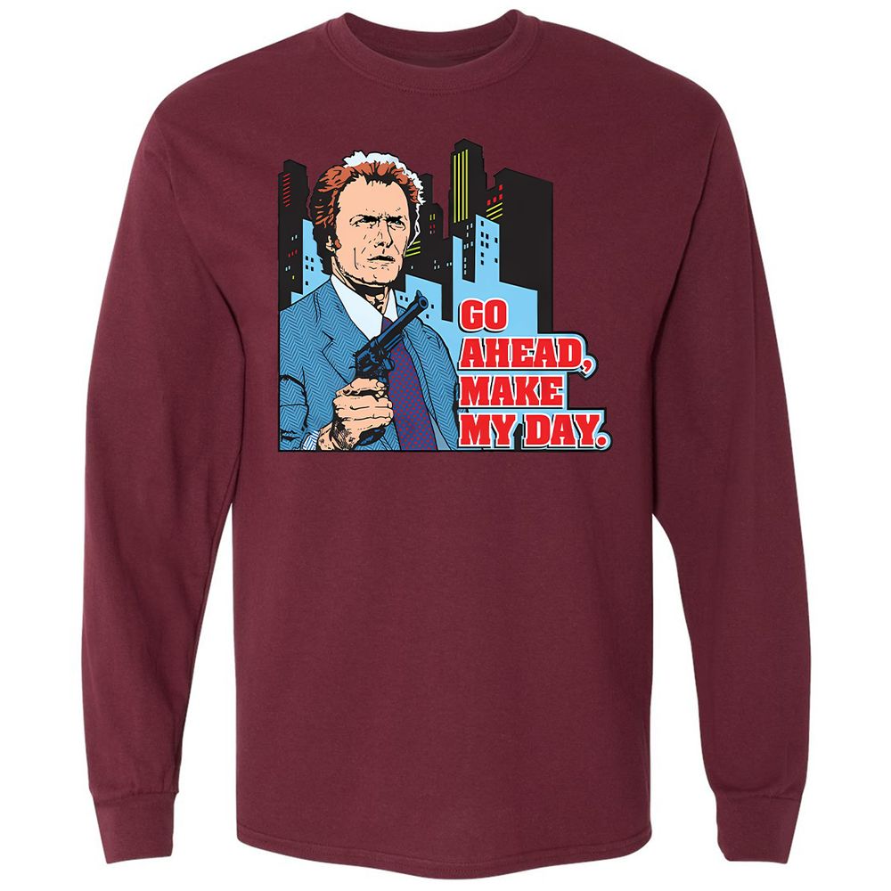 Long Sleeve T-Shirt - XZSZHKRY - Maroon - 11