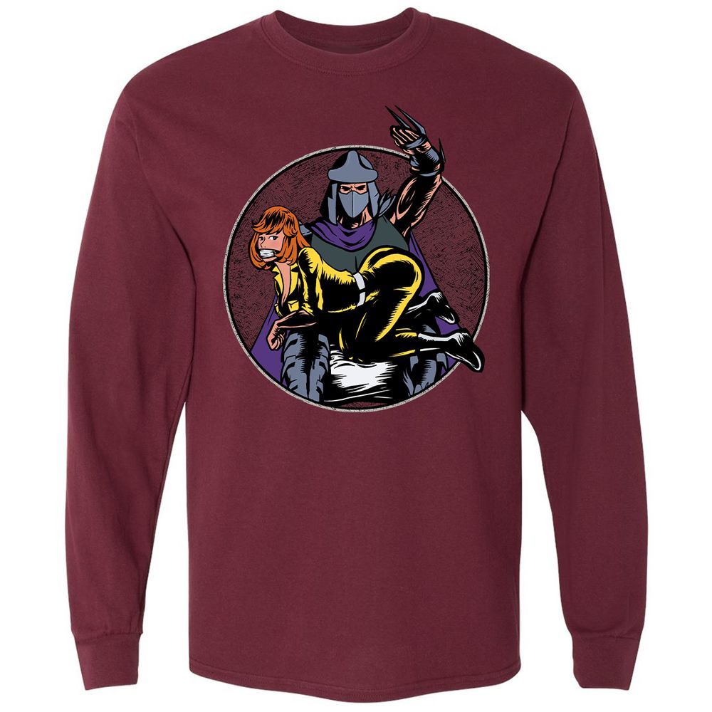 Long Sleeve T-Shirt - 5FV1XTJM - Maroon - 11